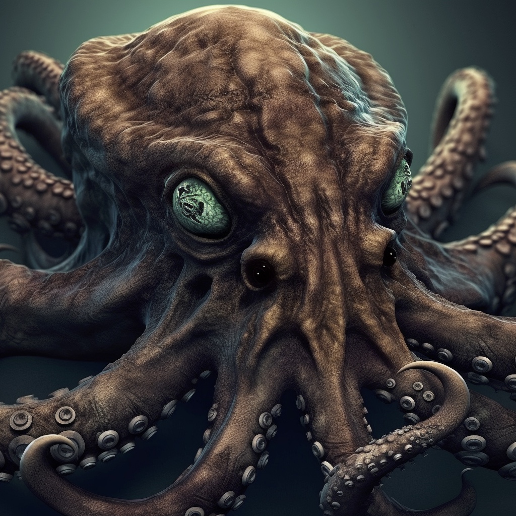 Renderman detailed photograph of an angry kraken with fierce  2911e6e0 8bba 4a52 ae85 e8a388b72f23 2