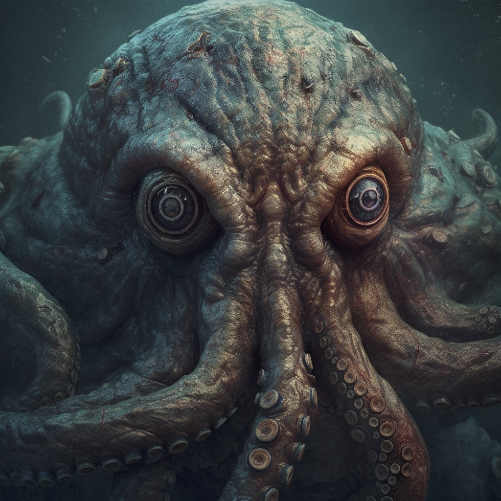 Renderman detailed photograph of an angry kraken with fierce  c28a6606 f2b2 4bc6 92a1 b1865edb6ed8 0