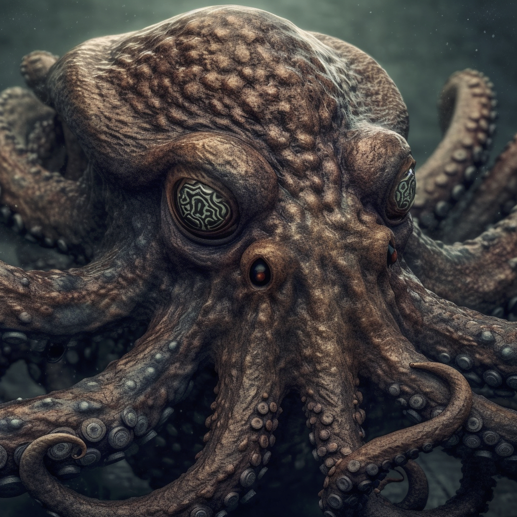 Renderman detailed photograph of an angry kraken with fierce ey 211883b4 c03d 4cdc 885f e6547ac7ec56