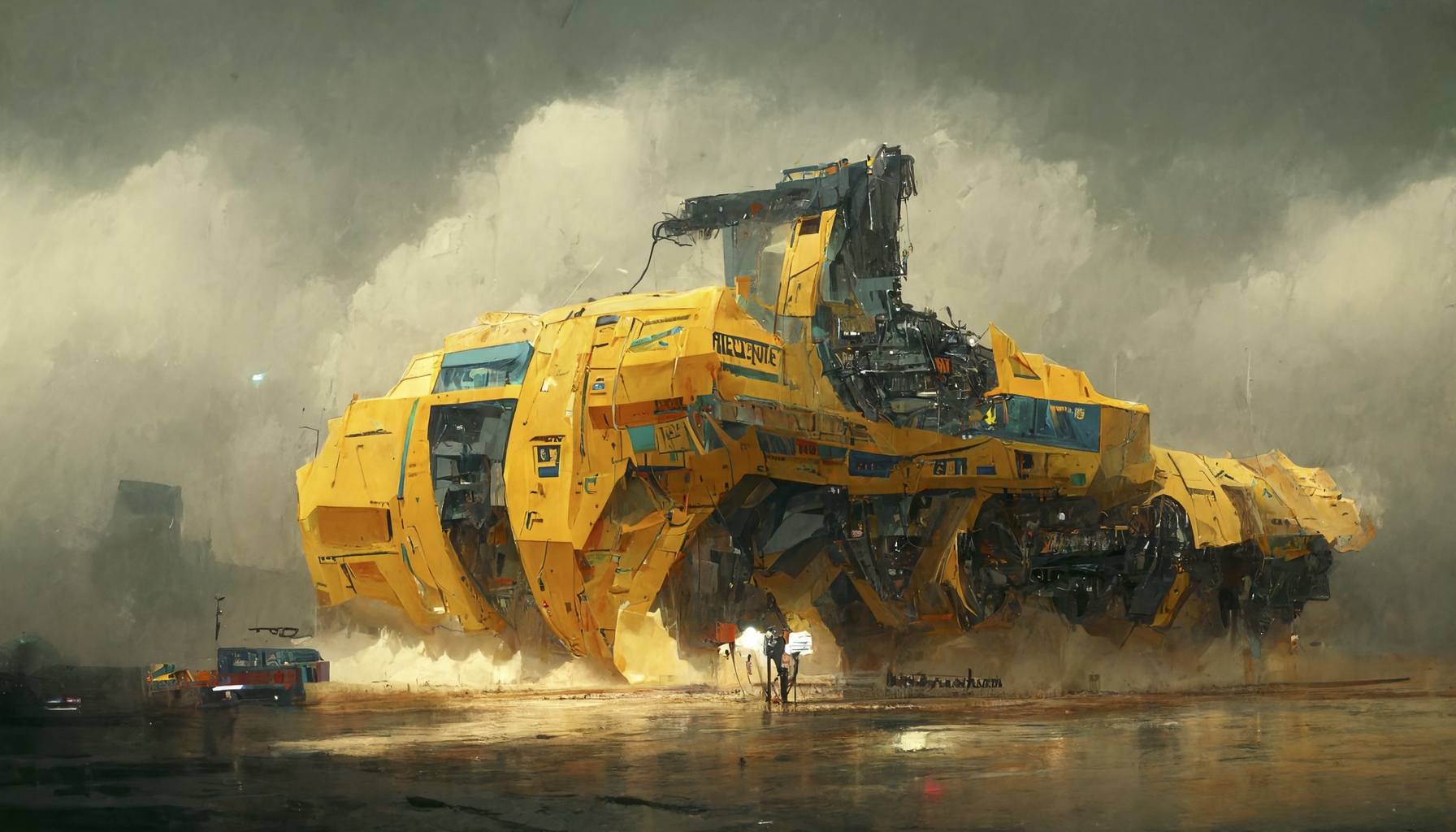 Renderman futuristic bulldozer 3  awe inspiring blade runner  d42c32cc 8bc3 4ef8 871b 2af2bde078d0 0
