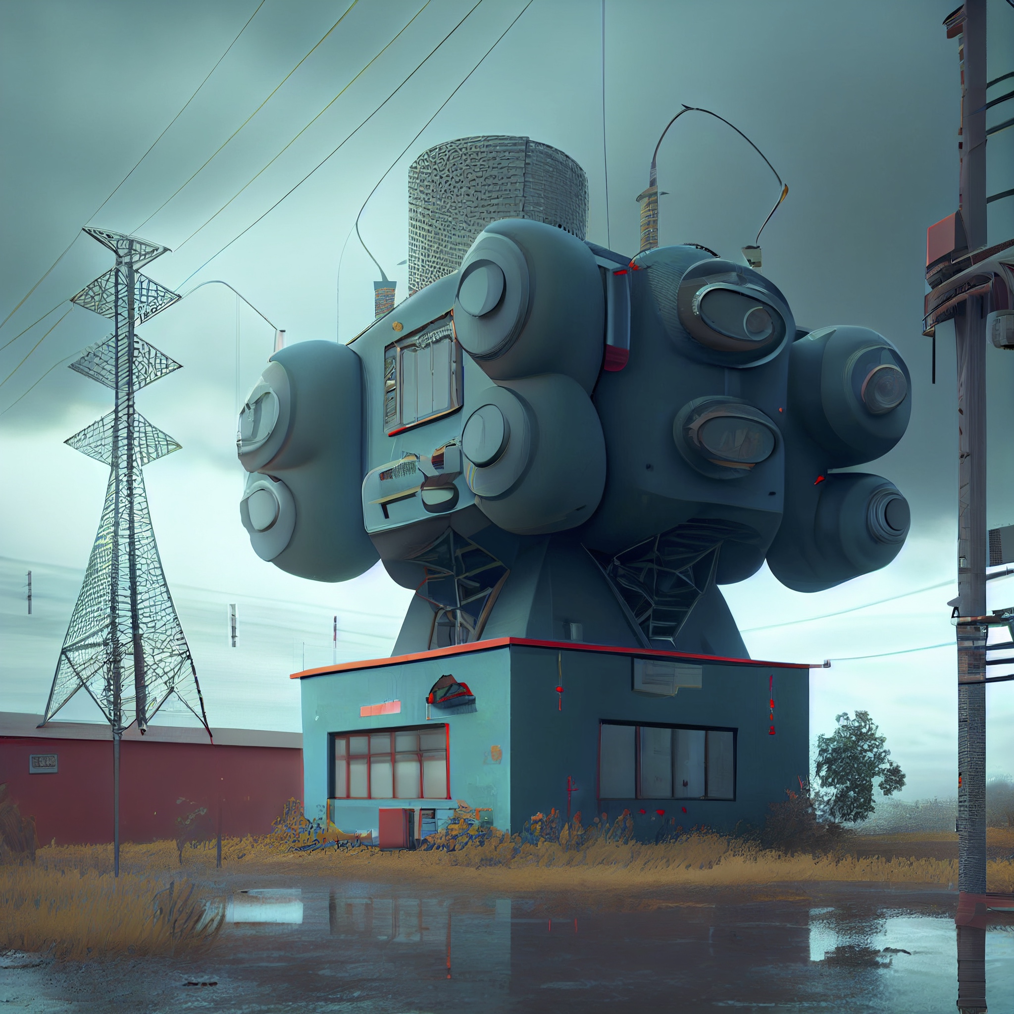 Renderman futuristic world in the Simon stalenhag the electric  27e3a359 f8f7 4ef0 9d8e 677ad7c4224e