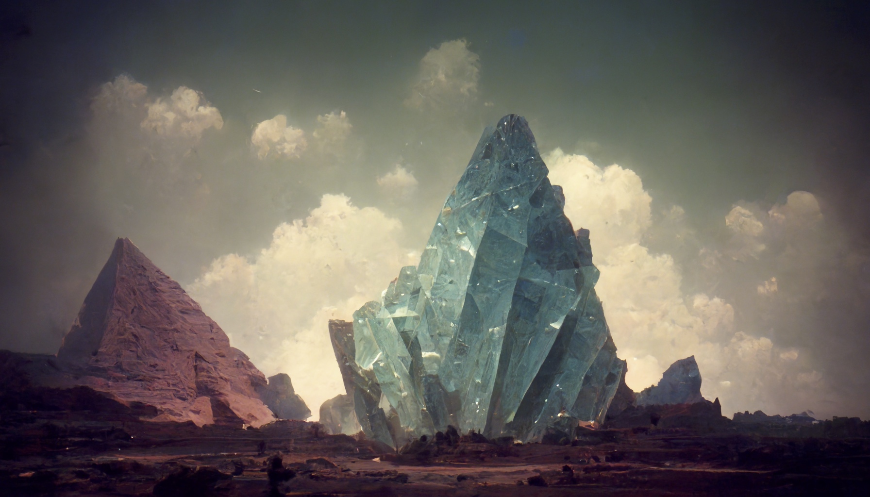 Renderman giant crystal pyramids  detailed hyper realistic in 746cb41d 5f53 43bd 96e5 7566d3a13d26 0