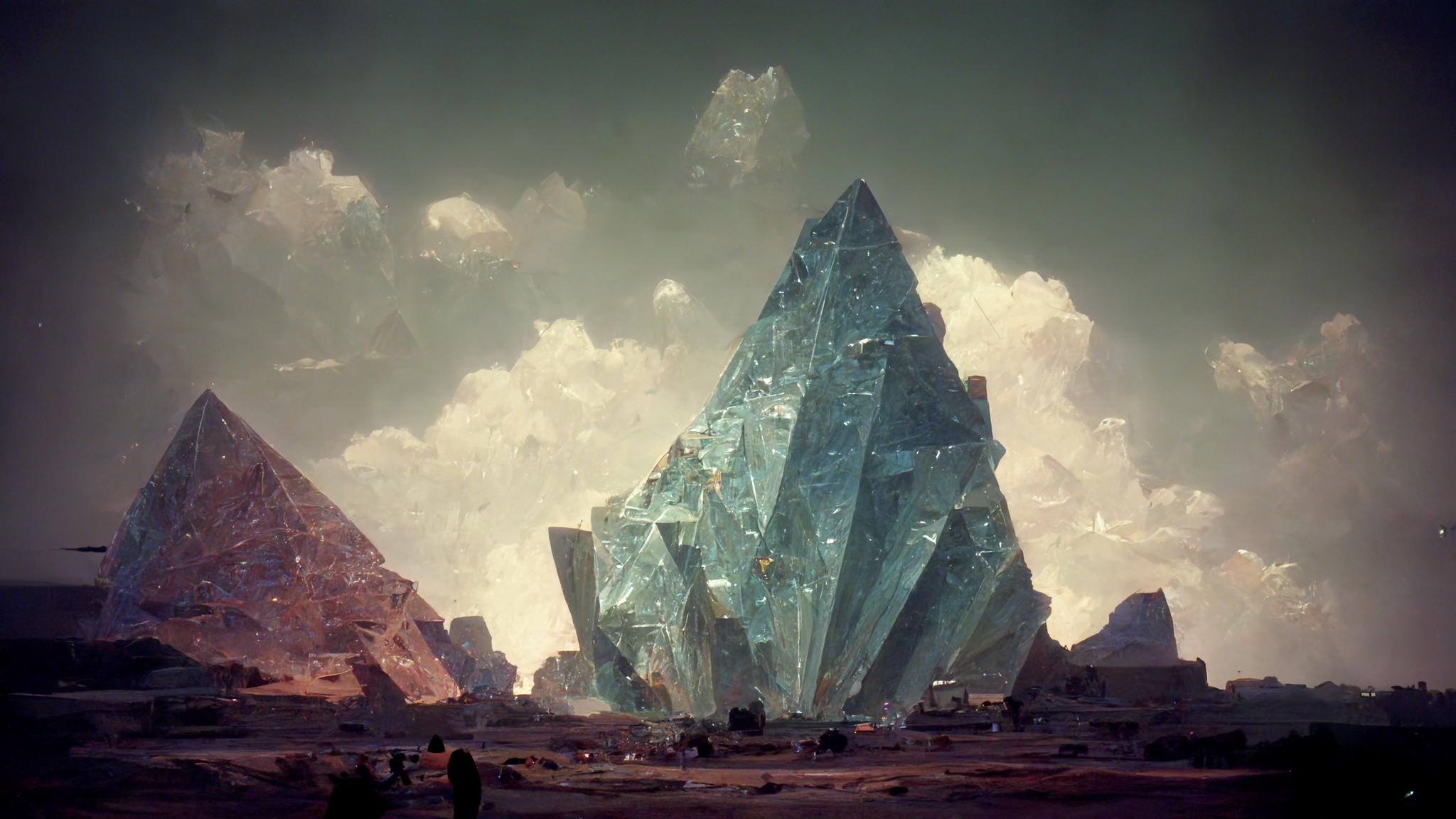 Renderman giant crystal pyramids  detailed hyper realistic in abcf040f b1e7 45e6 915b 98f972ac3df0 0