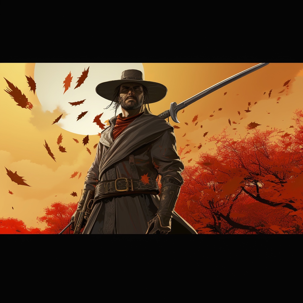 Renderman httpss.mj.run rqDxssfrCg graphic image of a cowboy  004e7006 e66b 4e30 b384 307de83677a5 3