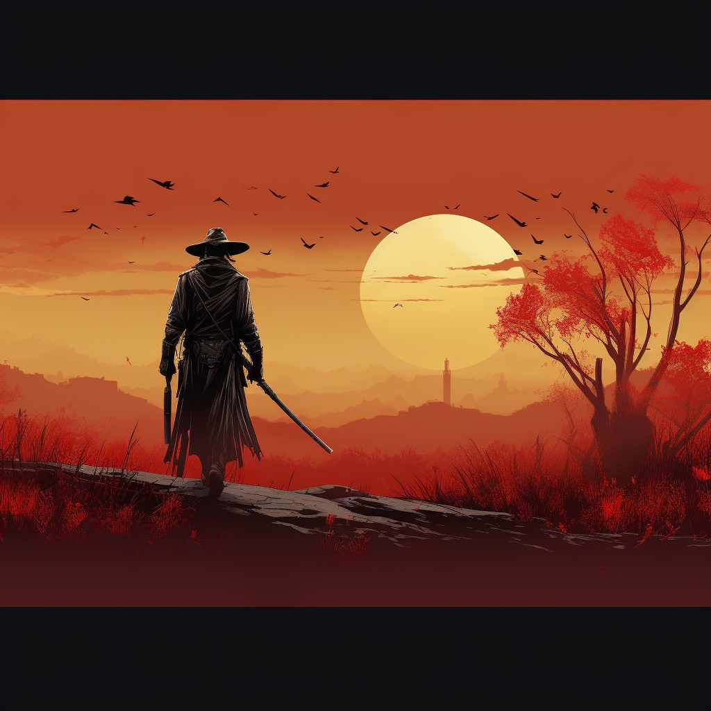 Renderman httpss.mj.run rqDxssfrCg graphic image of a cowboy  5f101234 095e 480a b53a 16ffb1aa72b8 3