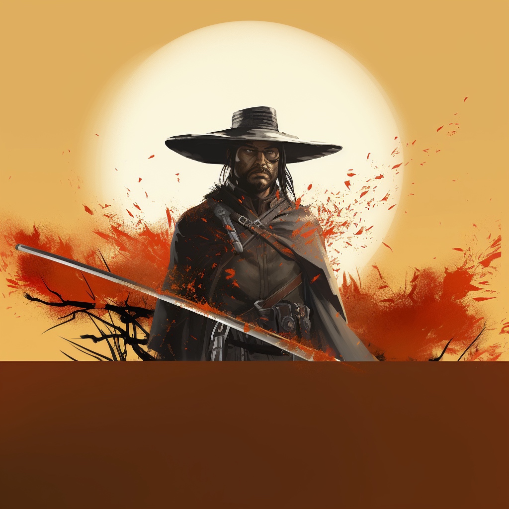 Renderman httpss.mj.run rqDxssfrCg graphic image of a cowboy sa 2227a4b9 23c5 4abd 8d4c df2f1025a444